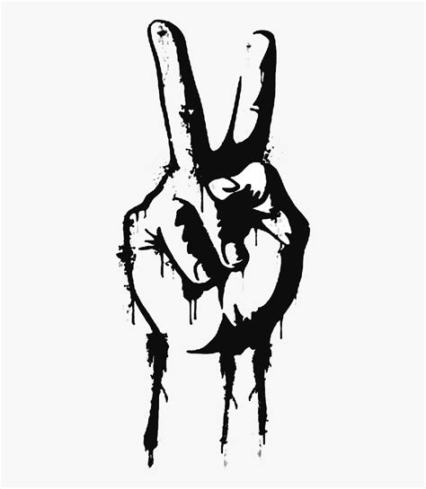 Peace Finger Sign Png Free Transparent Clipart Clipartkey