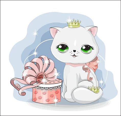 Princess Cat Vector Art Stock Images Depositphotos