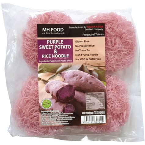 Purple Sweet Potato And Rice Noodle Mh Food 200g Radiance Wholefoods