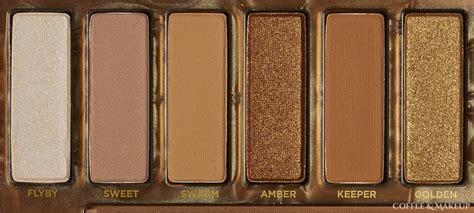 Swatches Urban Decay Naked Honey Palette Coffee Makeup
