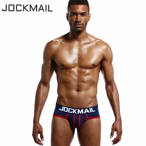 JOCKMAIL Brand Men Underwear Briefs Cotton Sexy U Convex Calzoncillos Hombre Slips Cueca Gay