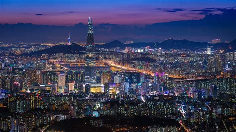 seoul building night