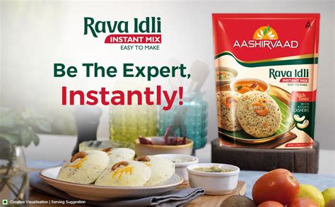 Aashirvaad Rava Idli Instant Mix 500g Pack Easy To Make 50 Rava Idlis