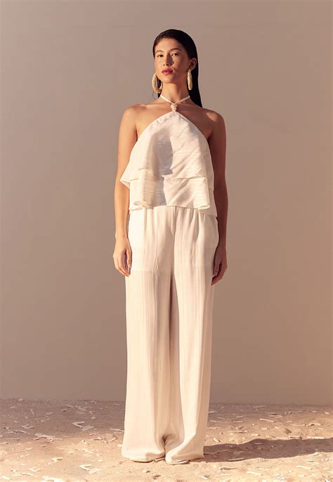 Calça Pantalona Cós e Bolso CaCay Carioca Brasileira e Latina