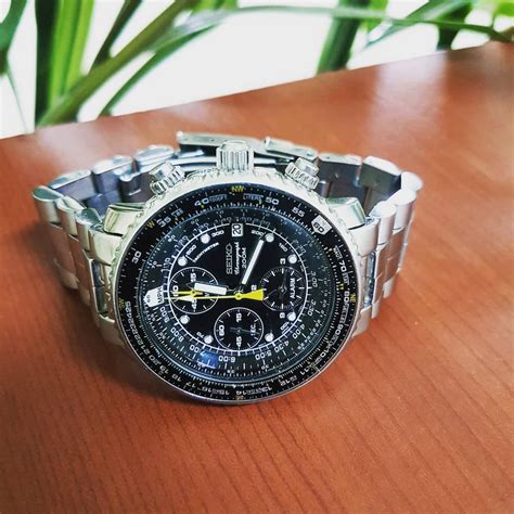 Jam Tangan Seiko Flightmaster Sna411p1 Fesyen Pria Jam Tangan Di