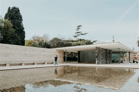 The Barcelona Pavilion By Ludwig Mies Van Der Rohe Is A Textural