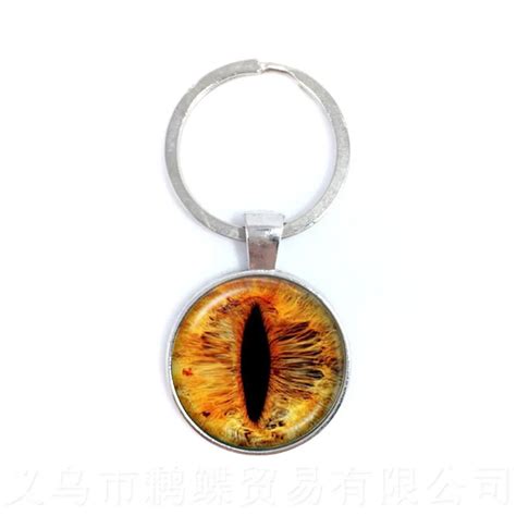 2018 Neue Eye Muster Keychain 25mm Glas Cabochon Paar Geschenk Mann