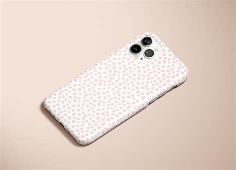 Dots Pink White Iphone Case Animal Print Phone Case | Etsy