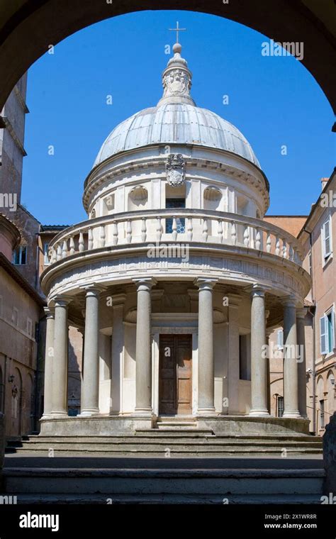 San Pietro In Montorio Al Gianicolo Rome Lazio Italy Stock Photo Alamy