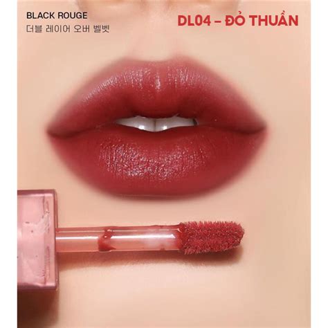 Son Kem Lì Mịn Mượt Nhẹ Môi Black Rouge Double Layer Over Velvet 41g