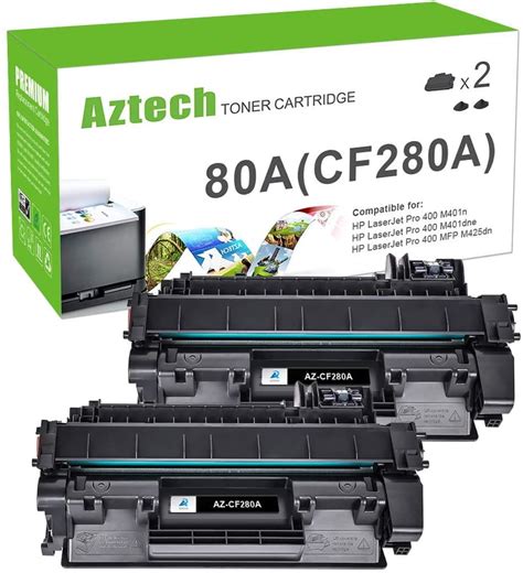 Aaztech Compatible Toner Cartridge Replacement For Hp 80a Cf280a 80x