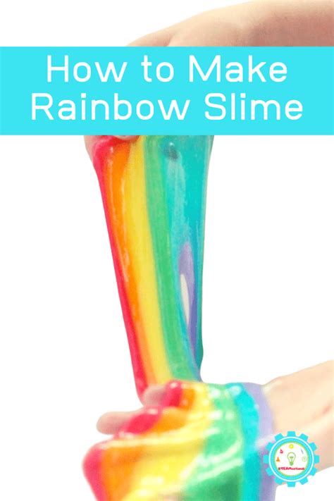 How To Make The Prettiest Easiest Rainbow Slime