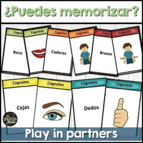 Spanish Games For Teaching Spanish Body Parts Vocabulary El Cuerpo