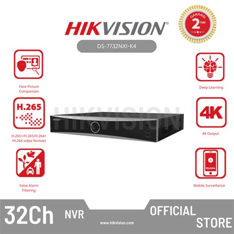 Jual Hikvision Ds Nxi K Nvr Ch U K Series Acusense K