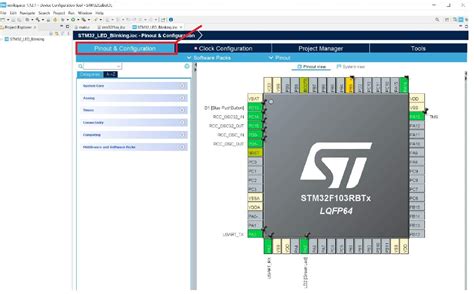 Stm Nucleo Gpio Pins With Led Blinking Using Stm Cubeide