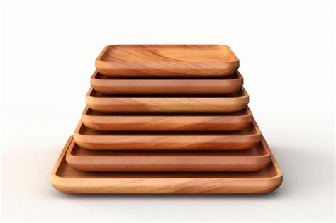 Premium Photo Towering Timber Rustic Wooden Cutting Boards Stack On A