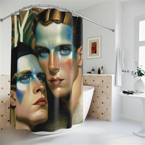 Shower Curtain Gay Etsy