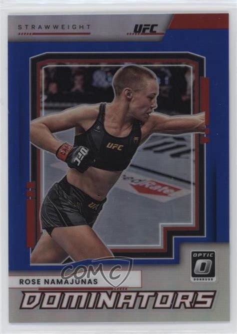 2022 Panini Donruss Optic UFC Dominators Blue Prizm 49 Rose Namajunas