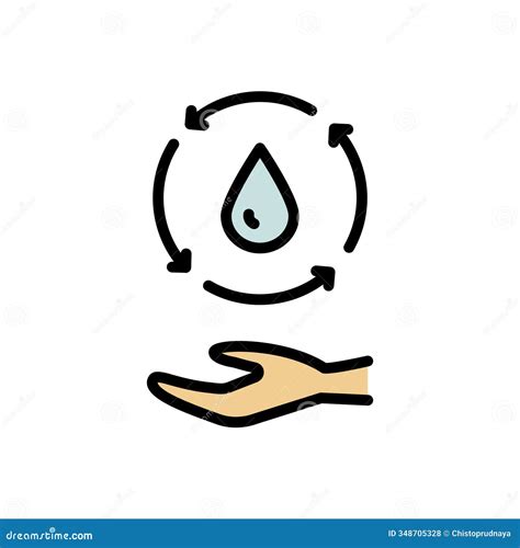 Filter Water Icon. Osmosis And Desalination. Filtration Process
