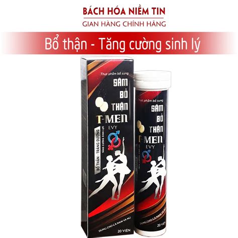 Sẵn Viên sủi Tmen Sâm Bổ thận Evy - hòa tan nhanh, tác dụng nhanh ...