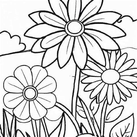 Jardim De Flores Para Colorir - 40+ Desenhos de Jardim de Flores para Imprimir e Colorir/Pintar