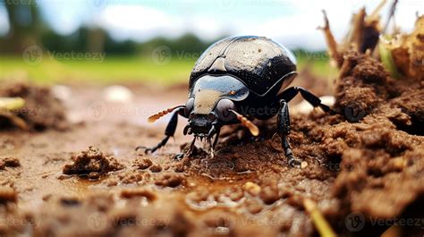 AI Generated Photo Of Dung Beetle On A Ground Generative AI 36257452