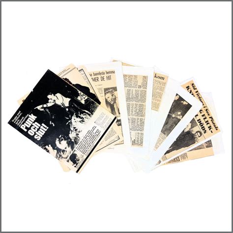 Sex Pistols 1970s Newspaper Magazine Clippings Tracks