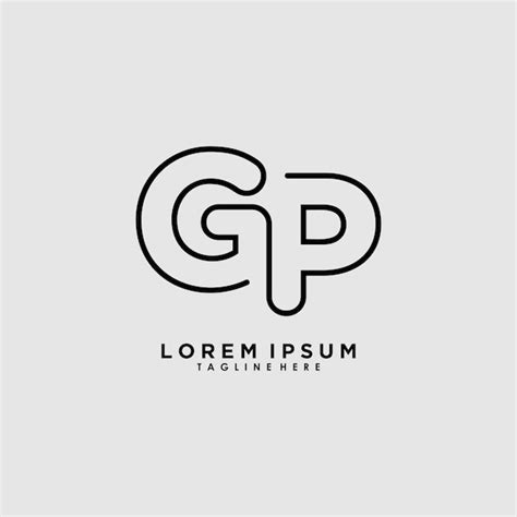 Premium Vector Initial Name Logo Design With Letter Gp Creative Concept