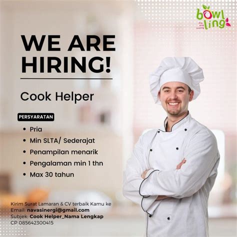 Lowongan Kerja Cook Helper Di Bowlling Kitchen Fruit Bar LokerJogja ID