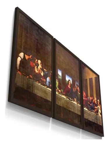 Quadro C Moldura Religioso Santa Ceia Jesus Cozinha Copa Parcelamento