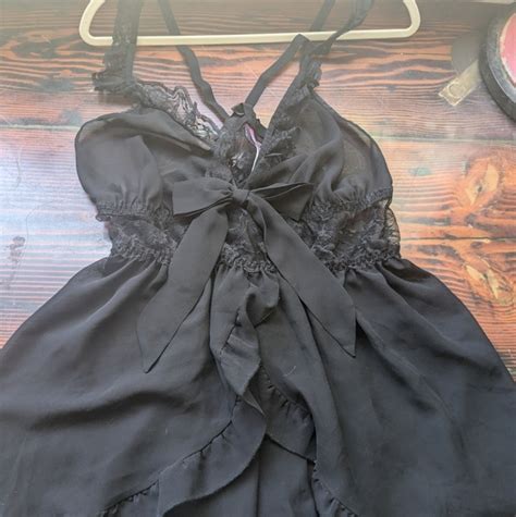 Adore Me Intimates Sleepwear Adore Me Black Lace Babydoll Lingerie X Poshmark