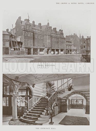 The Crown and Mitre Hotel, Carlisle, Front Elevation, The … stock image ...