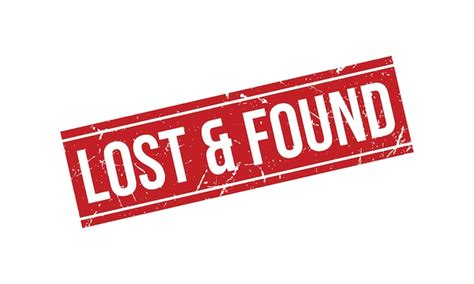 Premium Vector Lost Found Rubber Stamp Seal Vector