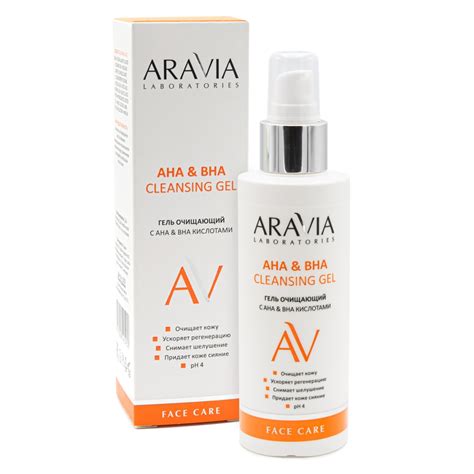 Купить Гель очищающий с АНА и ВНА кислотами, 150 мл Aravia Laboratories ...