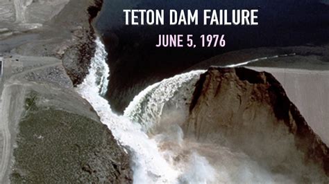 Teton Dam Failure Teton River Idaho June 5 1976 Youtube