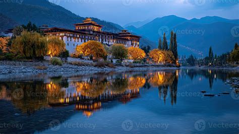 himalayan serenity  tashichho dzong thimphu bhutan  wang