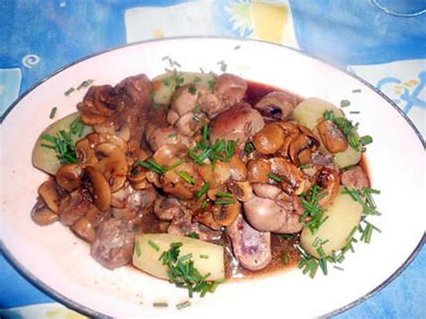 Myhappy cuisine Rognons de boeuf au madère et champignons