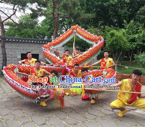 Traditional Chinese Dragon Dance Costume Complete Set