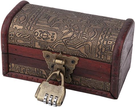 Amazon Vintage Treasure Chest Box Small Wooden Boxes With Lock