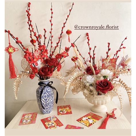 Jual CNY VASE PROSPERITY VASE VAS IMLEK PUSSY WILLOW VAS