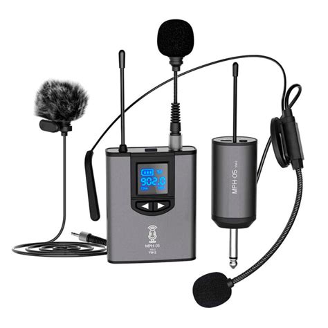 Set De Microfonos Inalambricos De Solapa Uhf Electrónica Japonesa