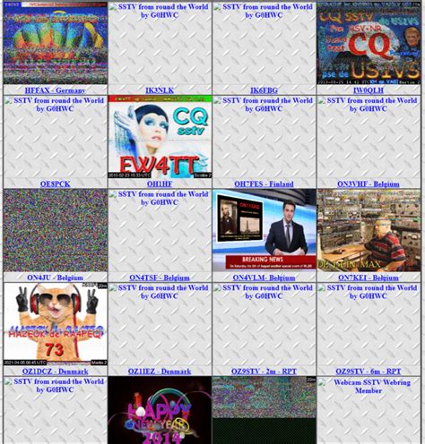 Sstv Pics From Round The World Live G Hwc