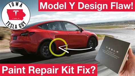 Fixing A Model Y Design Flaw Tesla Paint Repair Kit Youtube