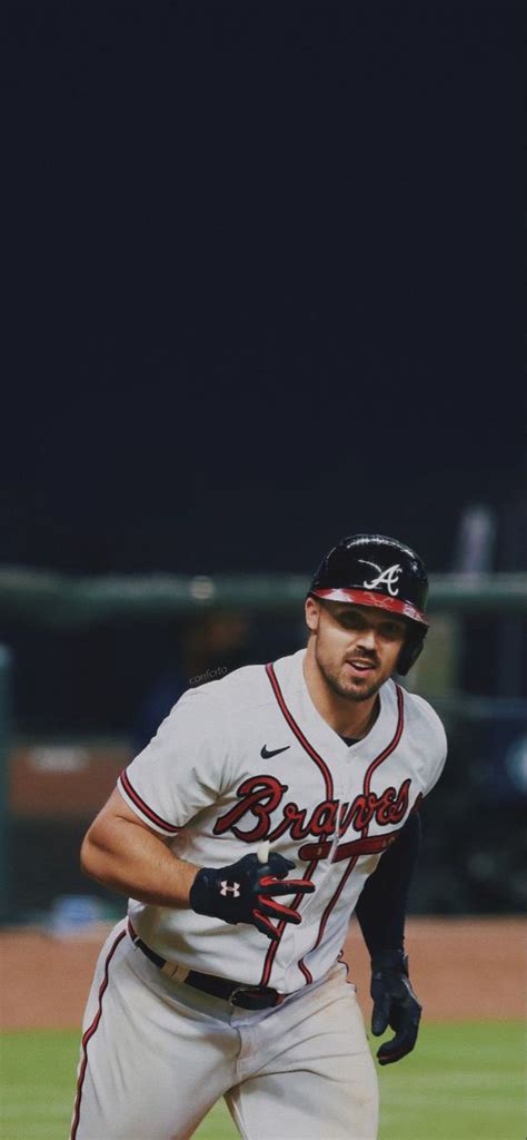 Adam Duvall Lockscreen In Atlanta Braves Braves Mlb Baseball