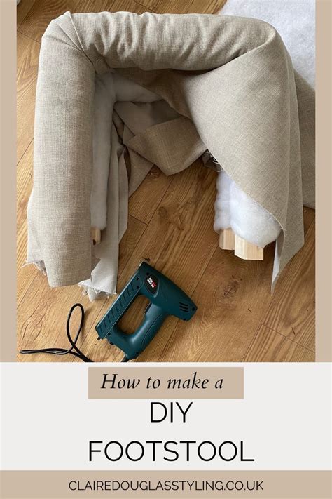 How To Make A Diy Footstool In 2024 Diy Footstool Footstool Diy