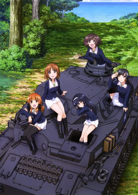 Girls Und Panzer Saori Takebe Miho Nishizumi Mako Reizei Hana Isuzu