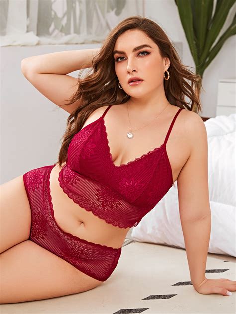 Plus Floral Lace Lingerie Set Artofit