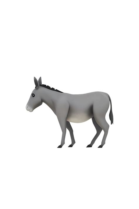 Cartoonish Donkey Emoji