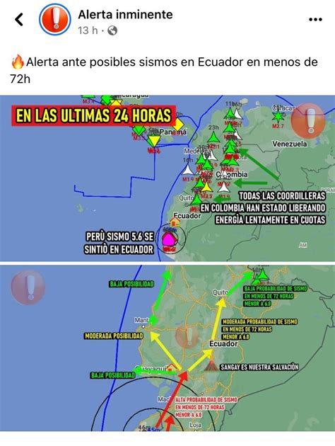 Alerta Ante Posibles Sismos En Ecuador En 72 Horas