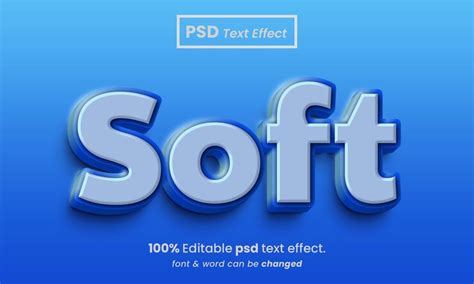 Premium Psd Soft 3d Editable Premium Psd Text Effect